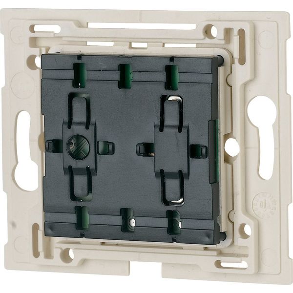 Pushbutton, 1-way, +LED, radio, 45x45 mm image 1