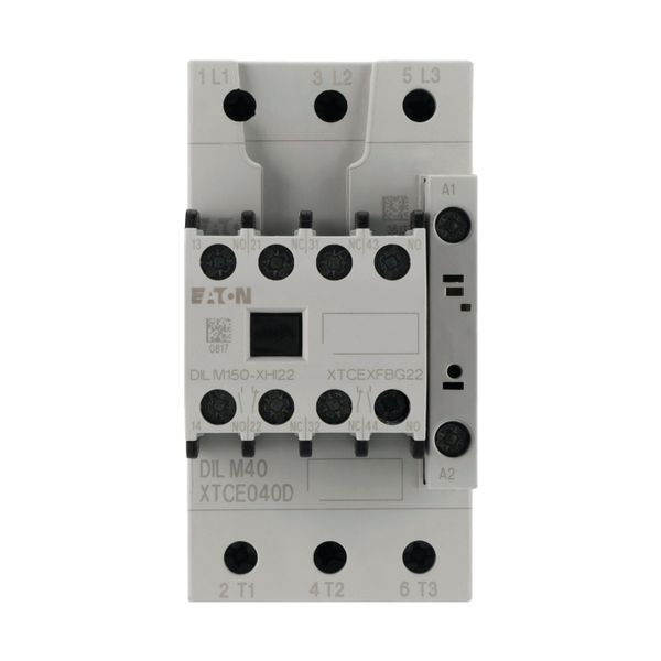 Contactor, 380 V 400 V 18.5 kW, 2 N/O, 2 NC, 400 V 50 Hz, 440 V 60 Hz, AC operation, Screw terminals image 8