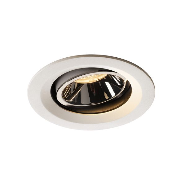 NUMINOS® MOVE DL M, Indoor LED recessed ceiling light white/chrome 3000K 20° rotating and pivoting image 1