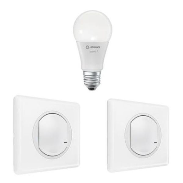 Céliane with Netatmo Wireless Connected Extension Pack: 2 Controls + E27 Classic Bulb / White image 1