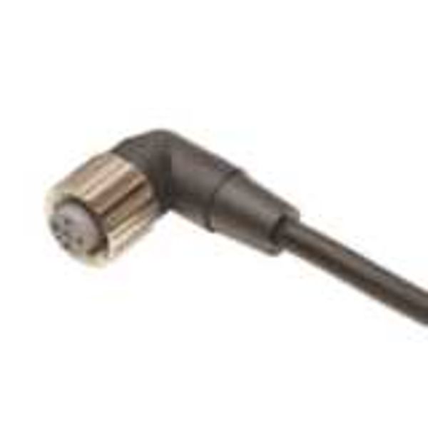 Sensor cable, M12 right-angle socket (female), 4-poles, A coded, PUR f image 2