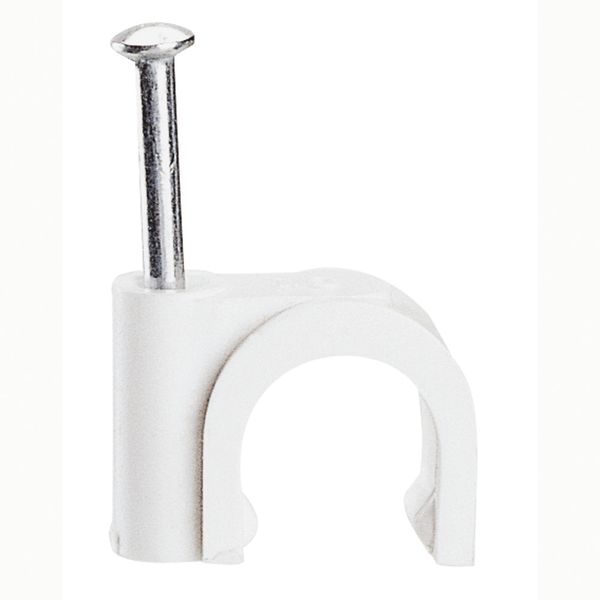 Cable clip Fixfor - for concrete materials - for cable 8 mm² - white image 1