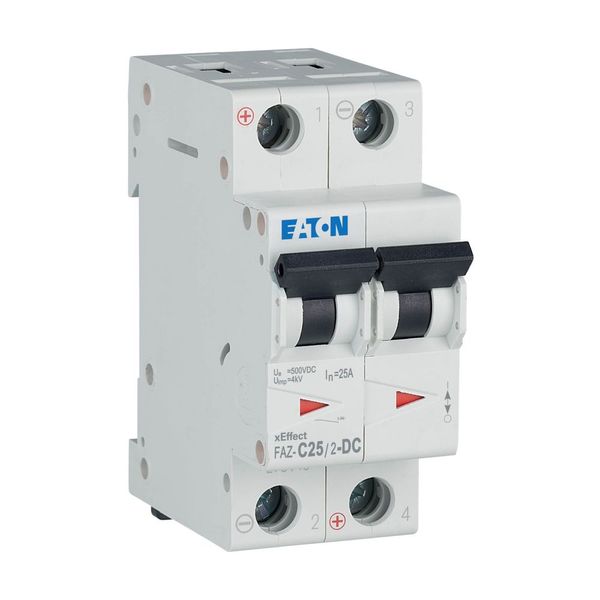 Miniature circuit breaker (MCB), 25 A, 2p, characteristic: C, DC image 7