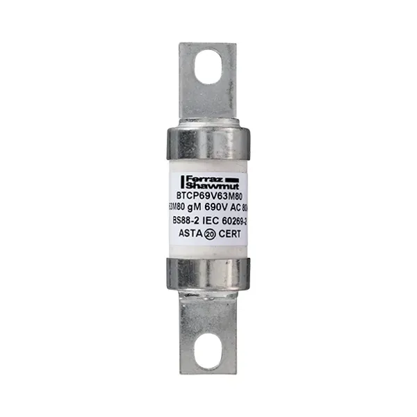 BS fuse-link IEC gM A4 690VAC 460VDC 63M80A BTCP Offset Tag image 2