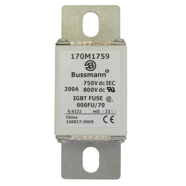 Fuse-link, high speed, 32 A, DC 750 V, size 000, 24 x 36 x 96 mm, aR, IEC, UL image 2