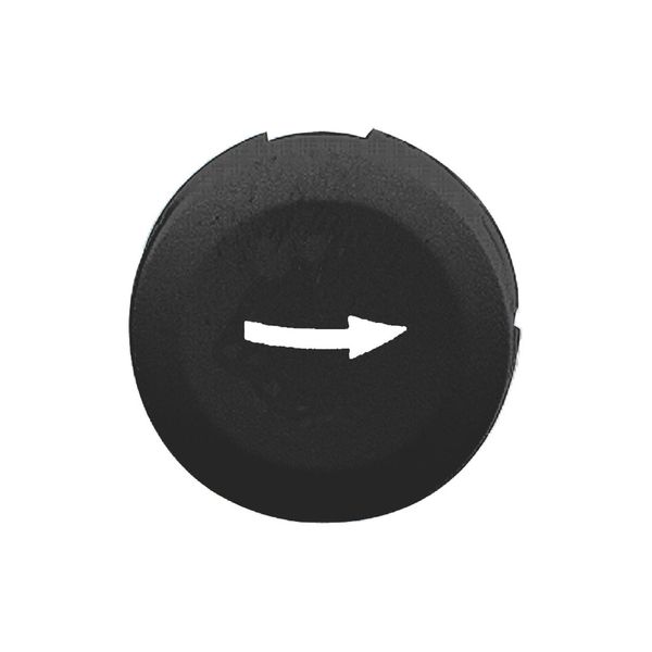 BLACK PLAIN CAP RIGHT ARROW FOR CIRCULAR image 1