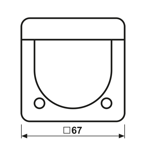 Centre plate with knob room thermostat CD1749BFGB image 13