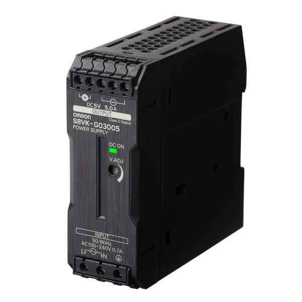 Book type power supply, Pro, 30 W, 5VDC, 5A, DIN rail mounting image 3