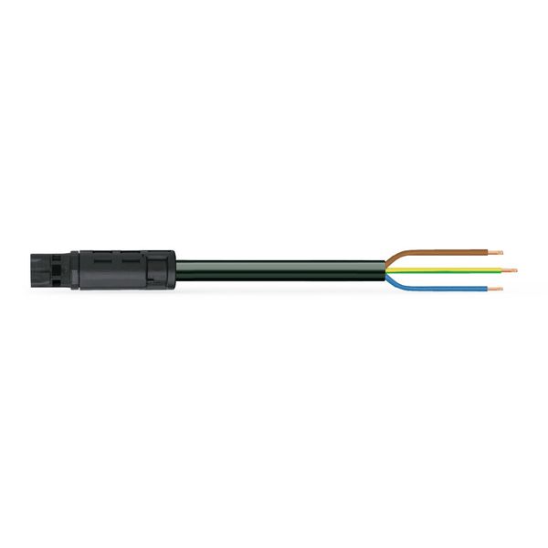 pre-assembled connecting cable;Eca;Plug/open-ended;black image 1