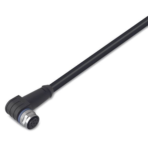 Sensor/Actuator cable M12A socket angled 4-pole image 1