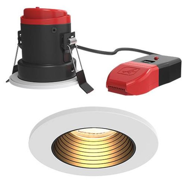 Prism Pro CCT Anti Glare Fire Rated Downlight Dual Wattage image 1