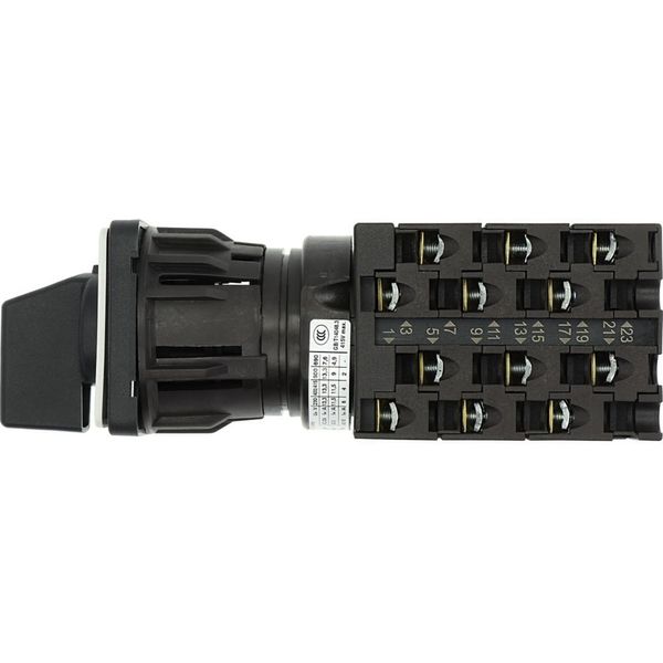 Step switches, T0, 20 A, centre mounting, 6 contact unit(s), Contacts: 12, 45 °, maintained, Without 0 (Off) position, 1-4, Design number 8271 image 14