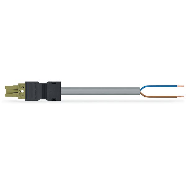 pre-assembled connecting cable B2ca Socket/open-ended light green image 3