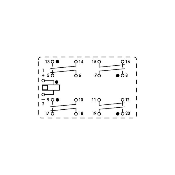 Relay module with driven contacts Nominal input voltage: 24 V AC/DC 4 image 3