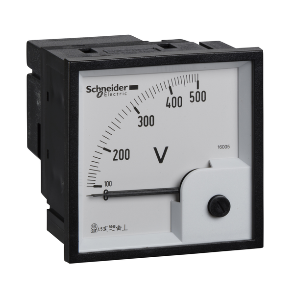 analog voltmeter VLT - 72 x 72 mm - 0..500 V image 4