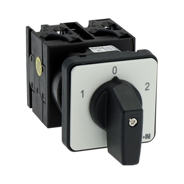 Reversing switches, T0, 20 A, flush mounting, 3 contact unit(s), Contacts: 5, 60 °, maintained, With 0 (Off) position, 1-0-2, Design number 8401 image 11