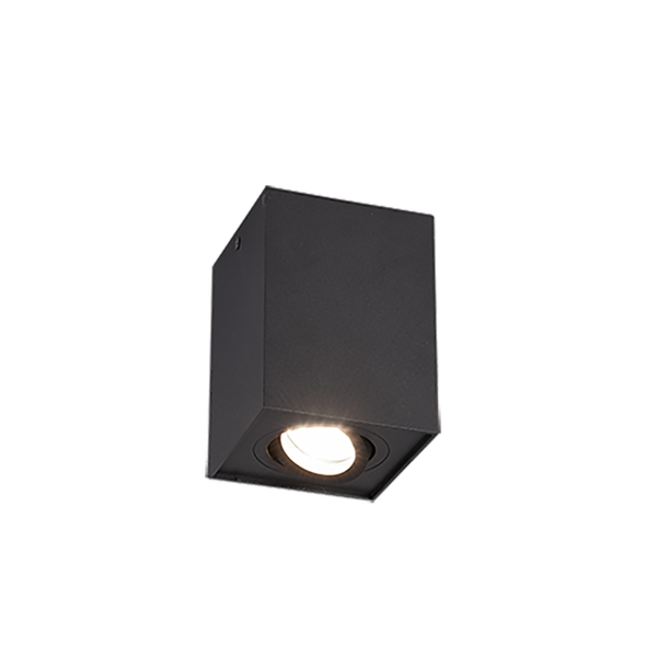 Biscuit ceiling lamp GU10 matt black image 1