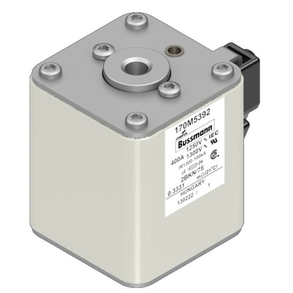 Fuse-link, high speed, 400 A, AC 1250 V, size 2, 61 x 75 x 77 mm, aR, IEC, UL, single indicator image 3