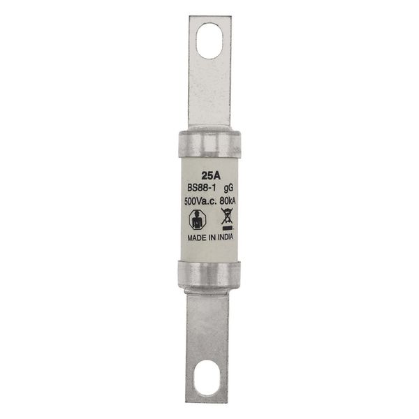 Fuse-link, low voltage, 25 A, AC 500 V, BS88, 21 x 129  mm, gL/gG, BS image 11