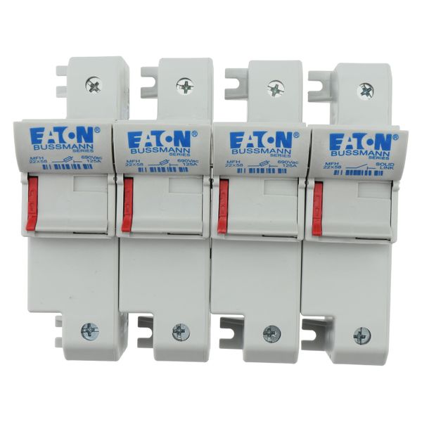 Fuse-holder, low voltage, 125 A, AC 690 V, 22 x 58 mm, 3P + neutral, IEC, UL image 36