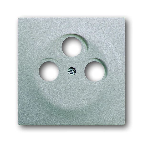 1743-03-783 CoverPlates (partly incl. Insert) carat® Aluminium silver image 1