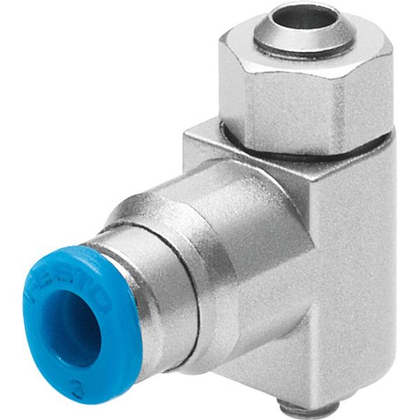 GRLA-M5-QS-4-LF-C One-way flow control valve image 1