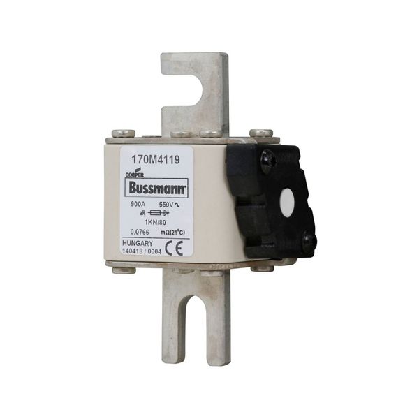 Fuse-link, high speed, 900 A, AC 550 V, DIN 1, 53 x 69 x 108 mm, aR, DIN, IEC, single indicator image 13