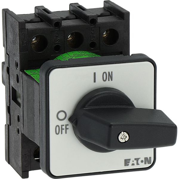 On-Off switch, P1, 32 A, flush mounting, 3 pole, with black thumb grip and front plate image 37