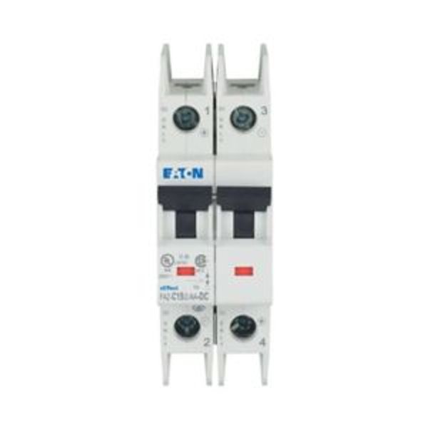 Miniature circuit breaker (MCB), 15 A, 2p, characteristic: C, DC image 5