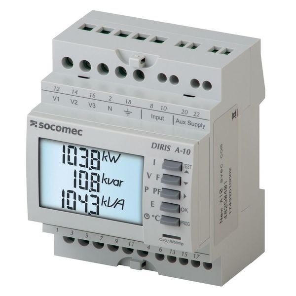 Multifunction meter DIRIS A-10 W/O RS485 MODBUS COM image 2