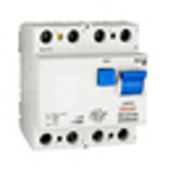 Residual current circuit breaker 63A, 4-p,100mA,type AC,6kA image 2