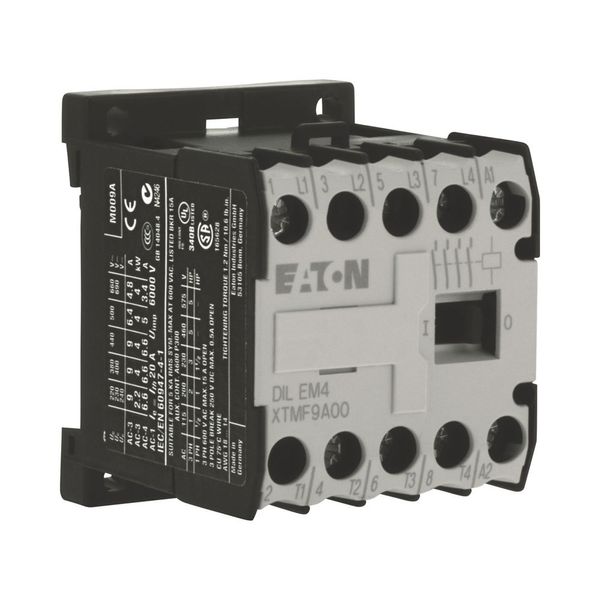 Contactor, 12 V DC, 4 pole, 380 V 400 V, 4 kW, Screw terminals, DC operation image 10