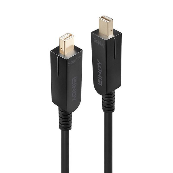 70m Fibre Optic Hybrid Mini DisplayPort 1.4 Cable with Detachable DP Connectors Creates a customisable, reliable mDP or DP connection over long distances image 2