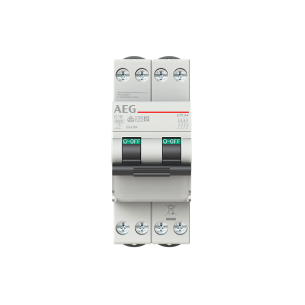 EPC64 C32 Miniature Circuit Breaker - 4P - C - 32 A image 5