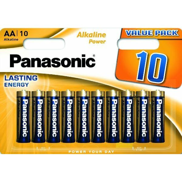 PANASONIC Alkaline Power LR6 AA BL10 image 1