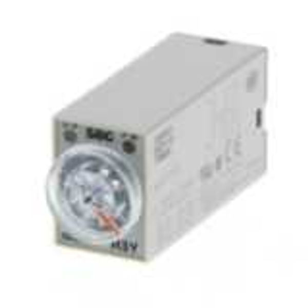 Timer, plug-in, 14-pin, on-delay, 4PDT, 100-110 VDC Supply voltage, 10 image 2