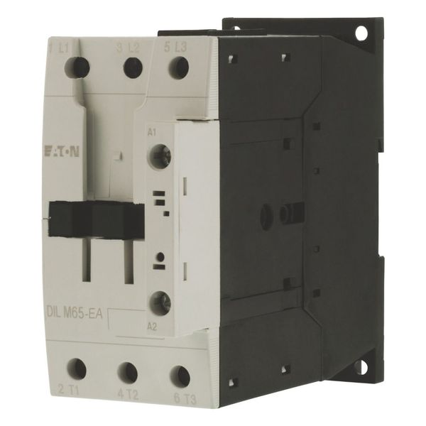 Contactor, 3 pole, 380 V 400 V 30 kW, RDC 24: 24 - 27 V DC, DC operation, Screw terminals image 2