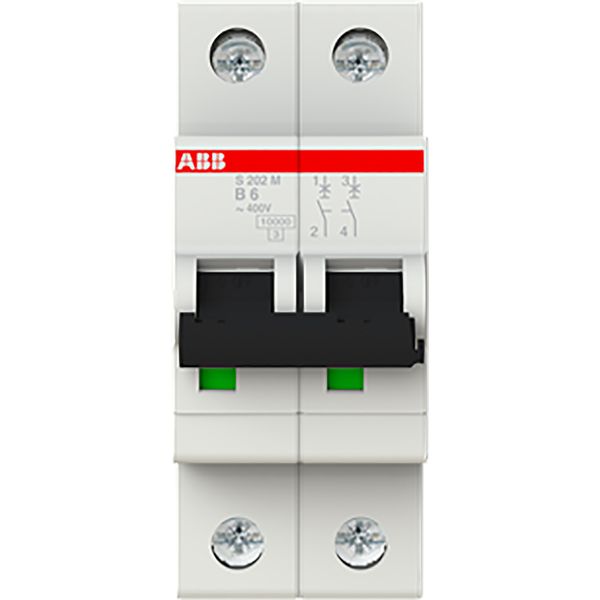 S202M-B6 Miniature Circuit Breaker - 2P - B - 6 A image 2
