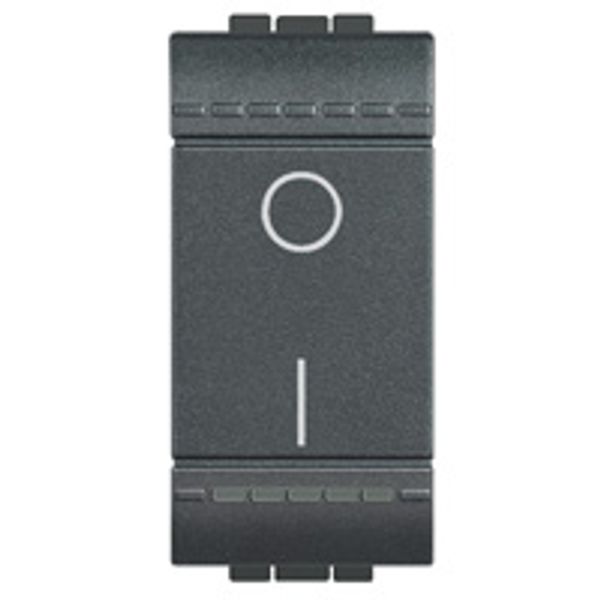 LL - 1 way switch 2P 16A 1m anthracite image 1