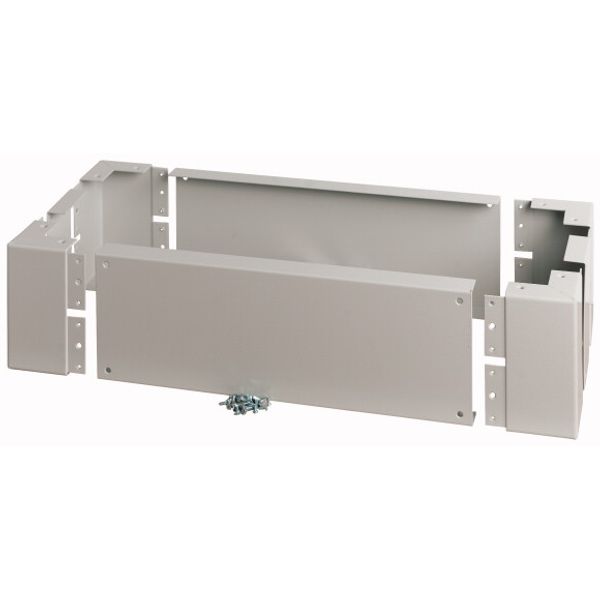 Plinth for cable connection baseframe, HxW=200x300mm, D=800mm, grey image 1