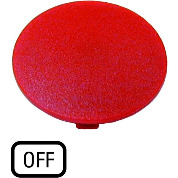 Button plate, mushroom red, OFF image 5