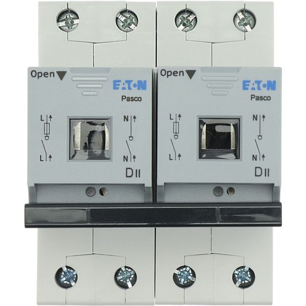 Fuse switch-disconnector, LPC, 25 A, service distribution board mounting, 2 pole, DII image 5