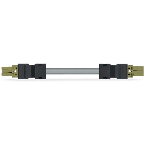 pre-assembled connecting cable Eca Socket/open-ended dark gray image 2