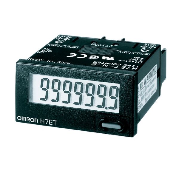 Time counter, 1/32DIN (48 x 24 mm), self-powered, LCD with backlight, image 2