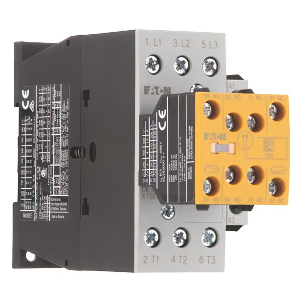 Safety contactor, 380 V 400 V: 15 kW, 2 N/O, 3 NC, 110 V 50 Hz, 120 V 60 Hz, AC operation, Screw terminals, With mirror contact (not for microswitches image 14