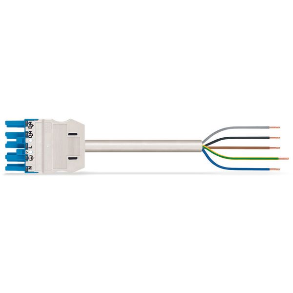 pre-assembled connecting cable Eca Socket/open-ended blue image 2