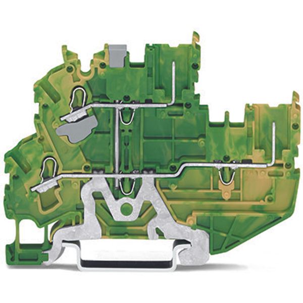 2-conductor/2-pin, double-deck carrier terminal block image 1