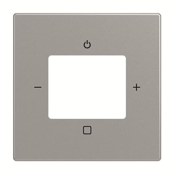 8252-866-101-500 Cover plate with legend Radio 0 gang stainless steel - Pure Stainless Steel image 2