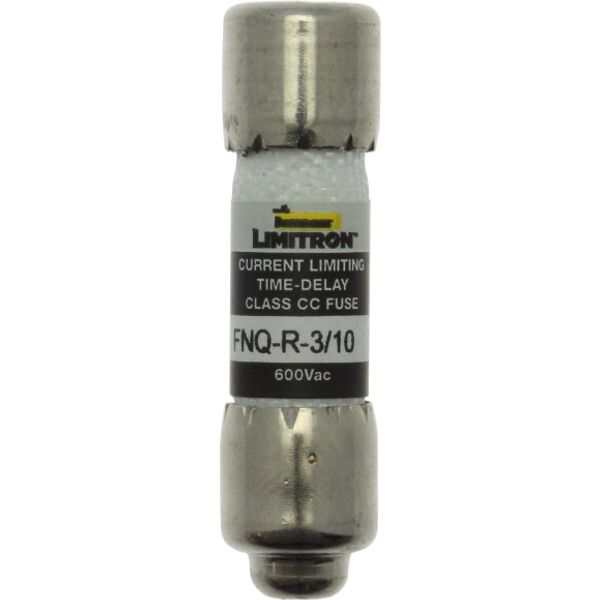 Fuse-link, LV, 0.3 A, AC 600 V, 10 x 38 mm, 13⁄32 x 1-1⁄2 inch, CC, UL, time-delay, rejection-type image 1