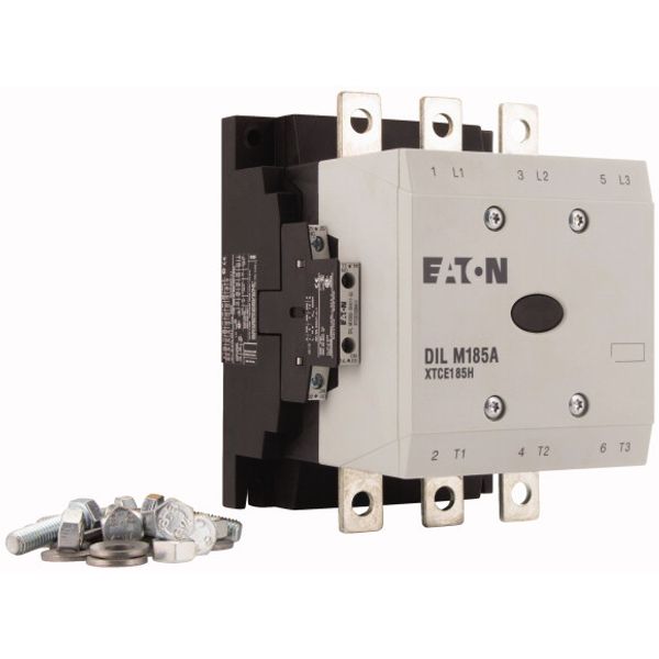 Contactor, 380 V 400 V 90 kW, 2 N/O, 2 NC, RAC 240: 190 - 240 V 50/60 Hz, AC operation, Screw connection image 4